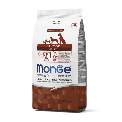 Monge Canino Adult Cordero, Arroz y Papa 2.5 kg